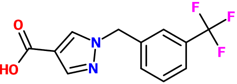 (图片) MC080180 1-[3-(Trifluoromethyl)benzyl]-1H-pyrazole-4-COOH